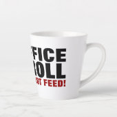 Kantoor troll niet eten. Internet Troll Cartoon Latte Mok (Rechts)