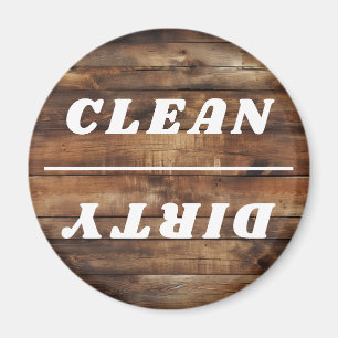 Kantoor Vaatwasser Notices Clean & Dirty Magnet Magneet