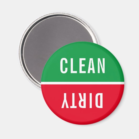 Kantoor Vaatwasser Notices Clean & Dirty Magnet Magneet (Voorkant / Achterkant)