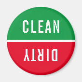 Kantoor Vaatwasser Notices Clean & Dirty Magnet Magneet (Voorkant)