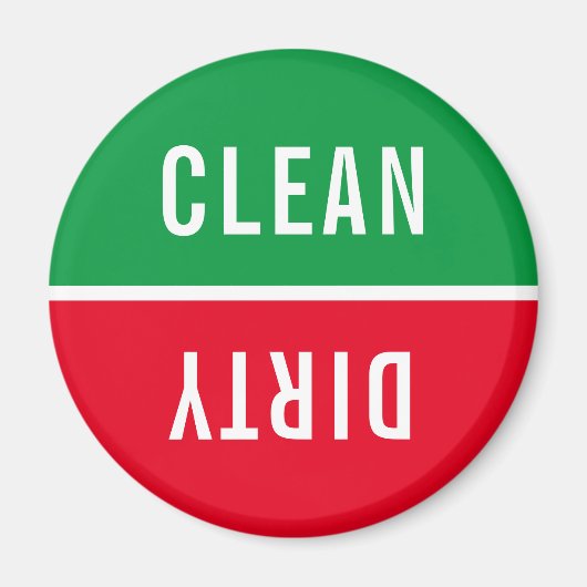 Kantoor Vaatwasser Notices Clean & Dirty Magnet Magneet (Voorkant)