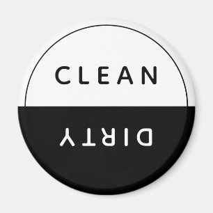Kantoor Vaatwasser Notices Clean & Dirty Magnet Magneet