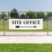 Kantoor van bouwplaats Richting Wayfinding Sign Spandoek (Insitu)