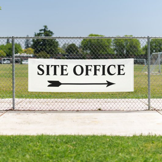 Kantoor van bouwplaats Richting Wayfinding Sign Spandoek (Insitu)