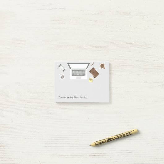 Kantoor van de accountant post-it® notes (Op bureau)