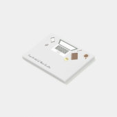 Kantoor van de accountant post-it® notes (Schuin)