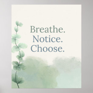 Kantoor van de schoolbegeleider Kalm keuze Inspire Poster