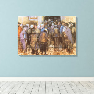 Kantoor van de Staatsloterij (Arm Geld) Canvas Afdruk