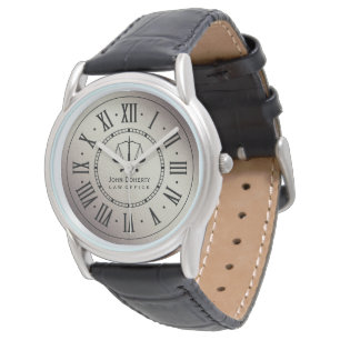 KANTOOR   van de WET Klassiek Personaliseerbare Horloge