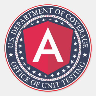 Kantoor van Eenheidstests Ronde Sticker