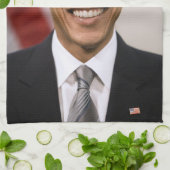 Kantoor van het President Verkozen Barack Obama Theedoek (Gevouwen)