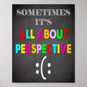 Kantoor voor advies, perspectiefteken, emotion poster
