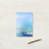 Kantoor - Waterverf Zee Waves Post-it® Notes (Op bureau)