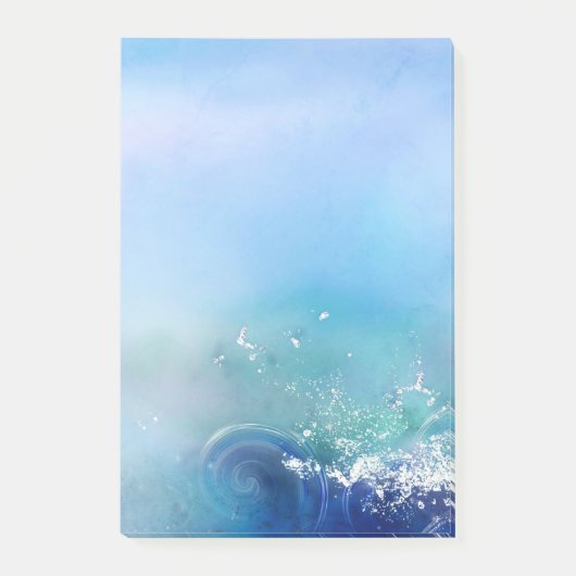 Kantoor - Waterverf Zee Waves Post-it® Notes (Voorkant)