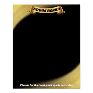 Kantoor werknemer kudos board na erkenning perfect poster