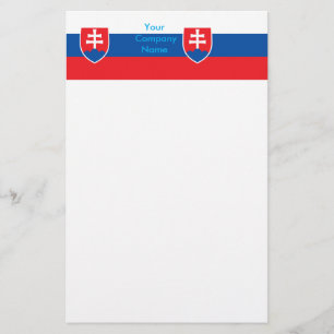 Kantoorartikelen met de vlag van Slowakije Briefpapier