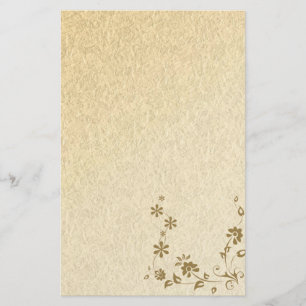Kantoorartikelen Oud Papier Goud Bloem