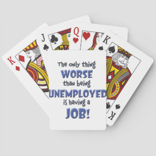 Kantoorbedroefdheid Pokerkaarten