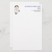 kantoorbenodigdheden briefpapier (Voorkant / Achterkant)