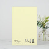 Kantoorbenodigdheden - Geen steen ongedraaid Briefpapier (Staand voorkant)