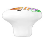 Kantoorbenodigdheden keramische knop (Zijkant)