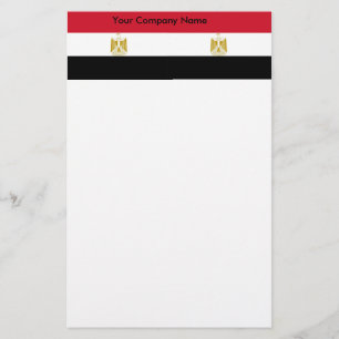 Kantoorbenodigdheden met vlag van Egypte Briefpapier