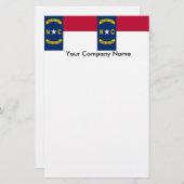 Kantoorbenodigdheden met vlag van North Carolina Briefpapier (Voorkant / Achterkant)