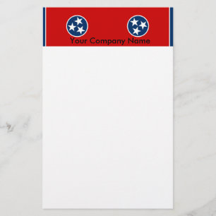 Kantoorbenodigdheden met vlag van Tennessee Briefpapier