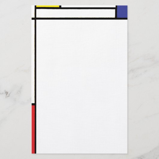 kantoorbenodigdheden van mondrian briefpapier (Voorkant)