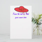 kantoorbenodigdheden van rood pet briefpapier (Staand voorkant)