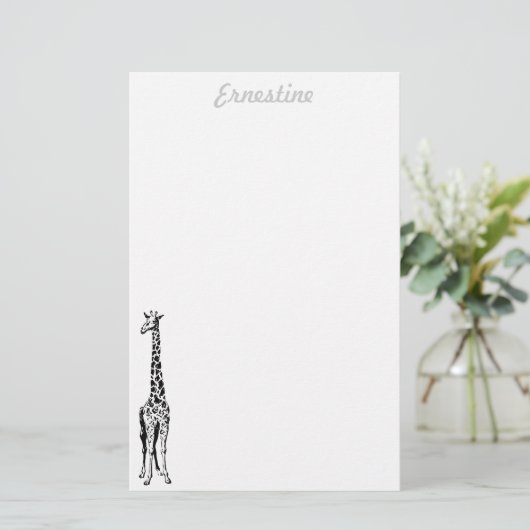 kantoorbenodigdheden voor Giraffe Briefpapier (Staand voorkant)