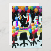 Kantoorfeestje Feestdagenkaart (Voorkant / Achterkant)