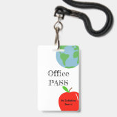 Kantoorkaart Badge (Voorzijde met lanyard)