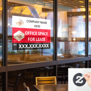 Kantoorruimte te huur bedrijf logo personaliseren raamsticker