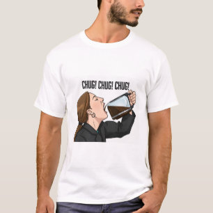 Kantoorvrouw die koffie uit kan drinkt Humor T-shirt