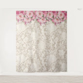 Kantstijl achtergrond wandkleed (Voorkant)