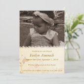 Kantwerk uit het verleden: Crème Aankondiging (Staand voorkant)