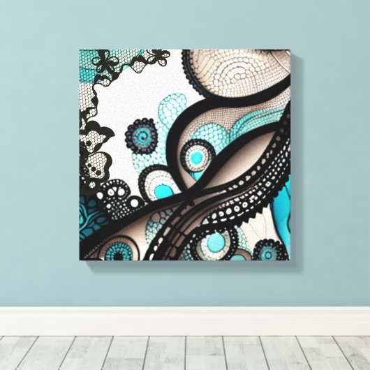 kantwerkster canvas afdruk (Insitu (Houten vloer))