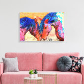 Kanvasafdruk mosterd canvas afdruk (Insitu (Woonkamer))