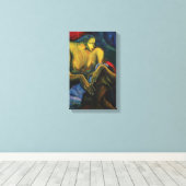 Kanyang Pahiwatig Haar Hint 2000 0031 Lydia Velasc Canvas Afdruk (Insitu (Houten vloer))