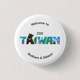 Kaohsiung Taiwan 2026 International Convention Pin Ronde Button 3,2 Cm