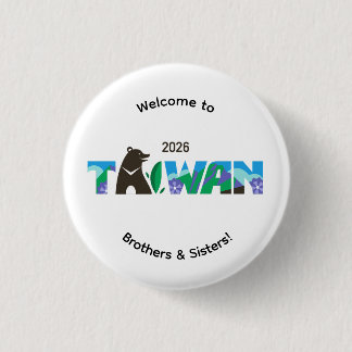 Kaohsiung Taiwan 2026 Internationale Conventie Spe Ronde Button 3,2 Cm