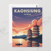Kaohsiung Taiwan Reizen Briefkaart (Voorkant / Achterkant)