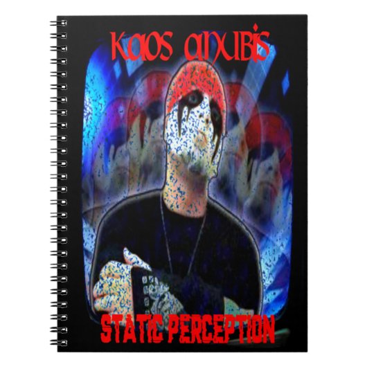 Kaos Anubis Static Perception Notebook Notitieboek (Voorkant)