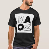 KAOZ black and white  T-shirt (Voorkant)