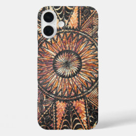 Kapa Primitief Hawaiian Tattoo Tapa Hoesje-Mate iP iPhone 16 Plus Hoesje