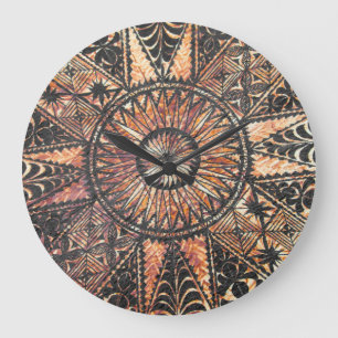 Kapa Primitive Hawaiian Tattoo Tapa Grote Klok