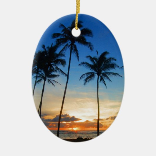 Kapaa Kauai Hawaii Keramisch Ornament (Voorkant)