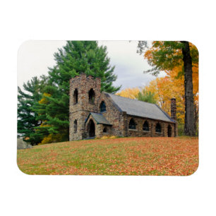 Kapel in herfst magneet