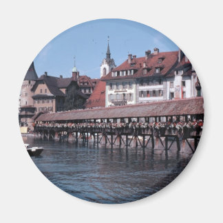 Kapellbrücke (Kapelbrug), Luzern Zwitserland Magneet